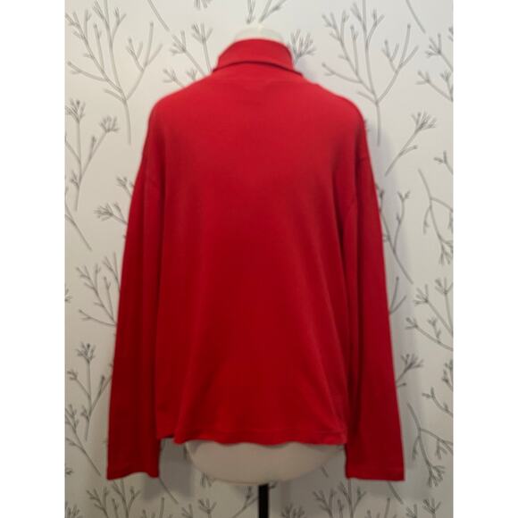 VINTAGE UGA University of Georgia Red Turtleneck Embroidered LARGE Collegiate - Picture 3 of 5